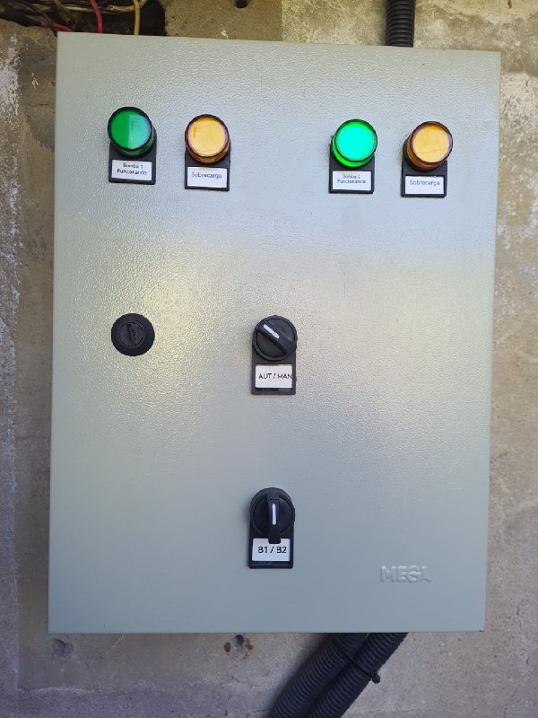 Painel de comando elétrico