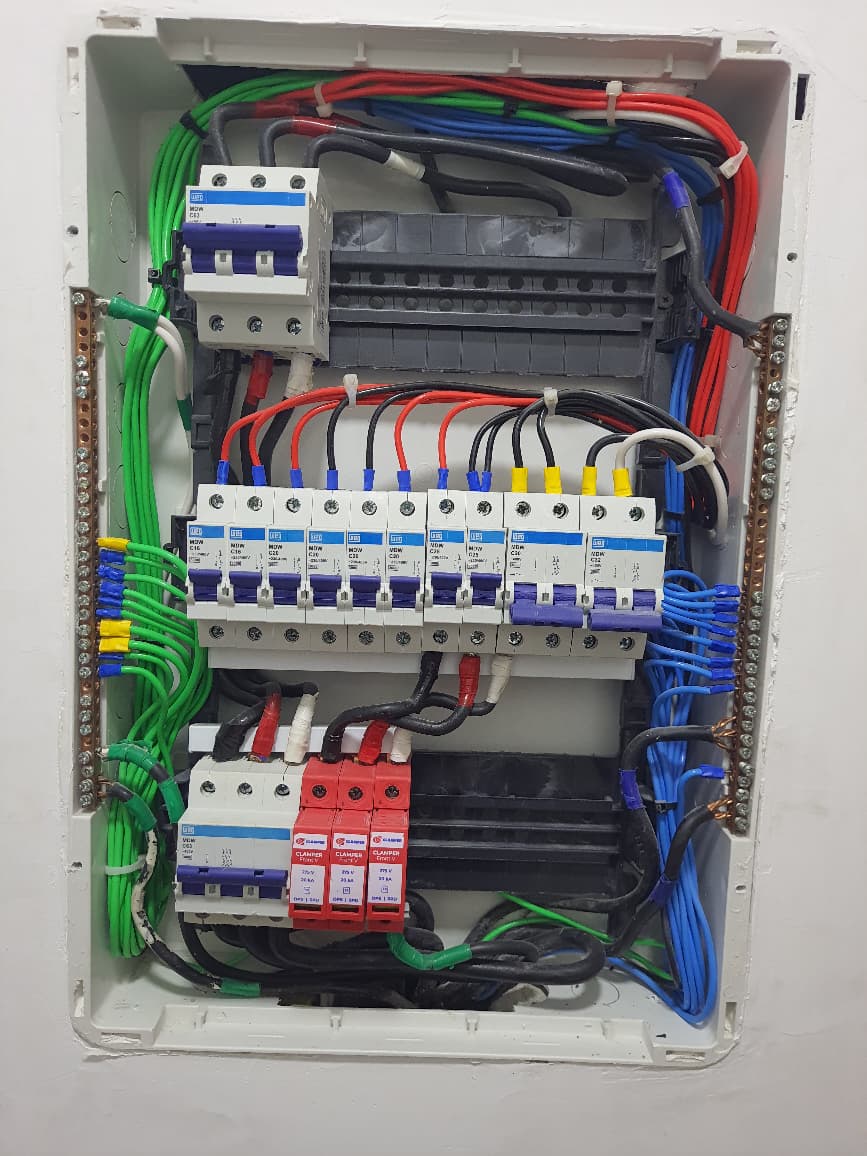 Quadro elétrico residencial completo