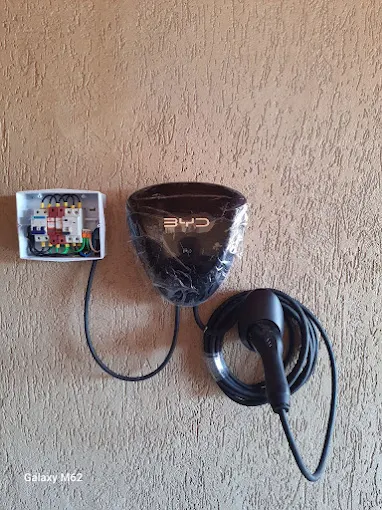 Instalação de carregador veicular BYD